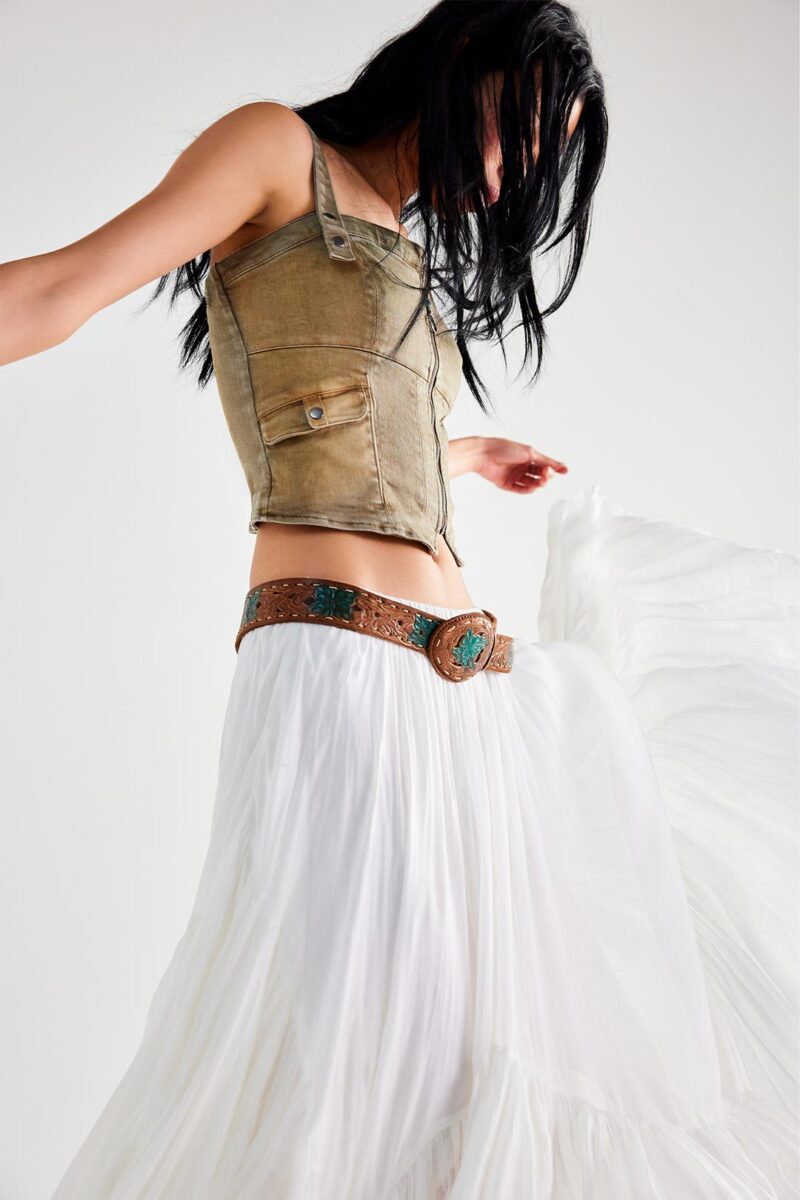 Free People Clover Skirt White