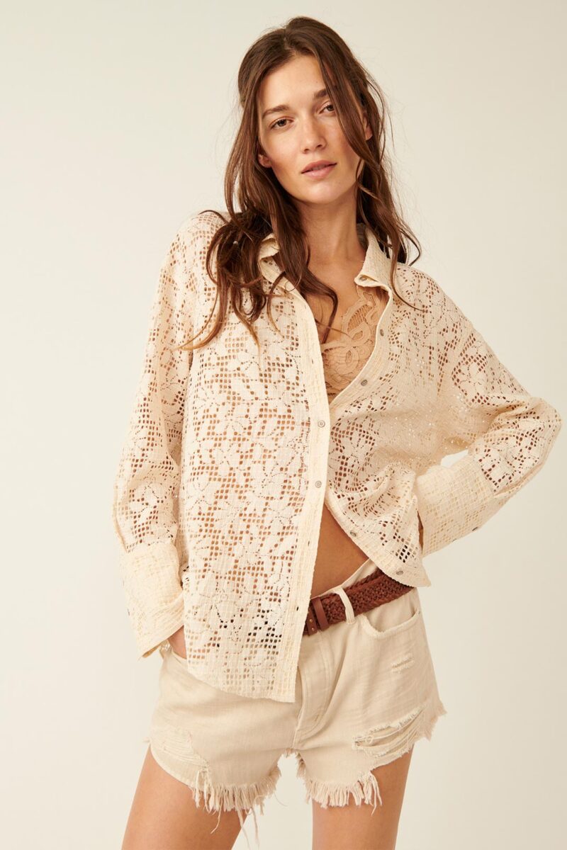 Free People In Your Dreams Lace Shirt