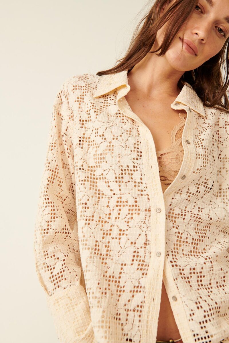 Free People In Your Dreams Lace Shirt