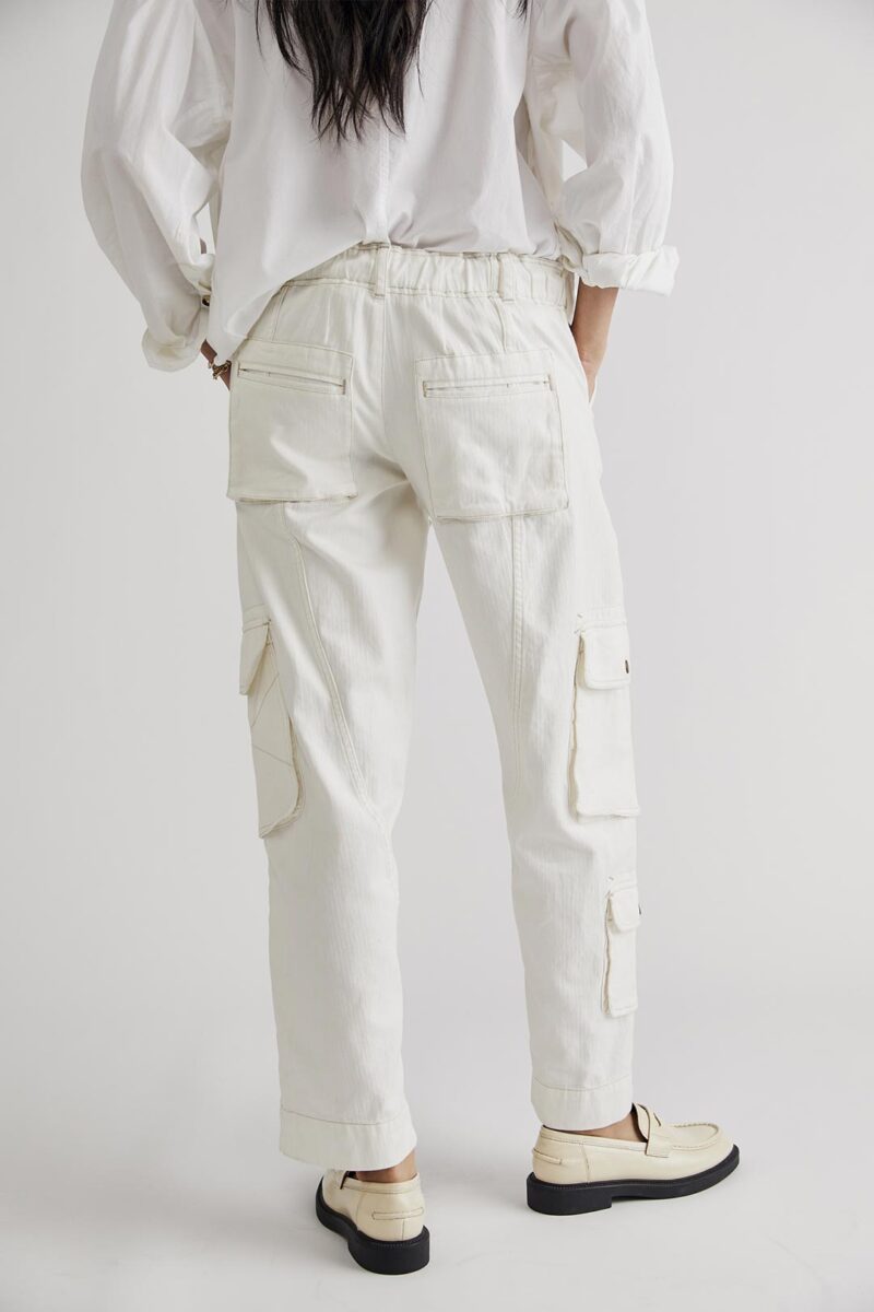 Free People Tahiti Cargo Pant Tofu White