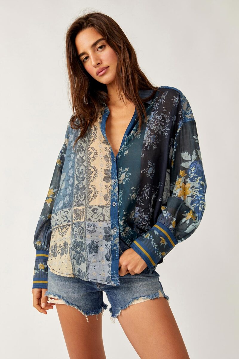 Flower Patch Top Indigo Free People