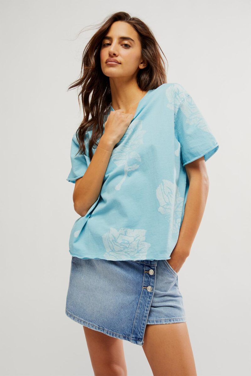 Painted Floral Tee Free People