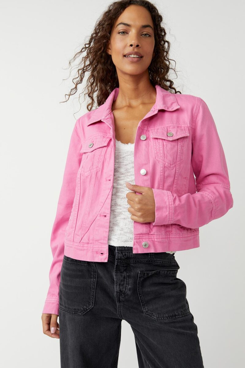 Rumors Denim Jacket Sugar Magnolia Free People