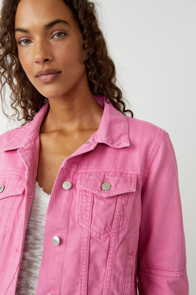 Rumors Denim Jacket Sugar Magnolia Free People