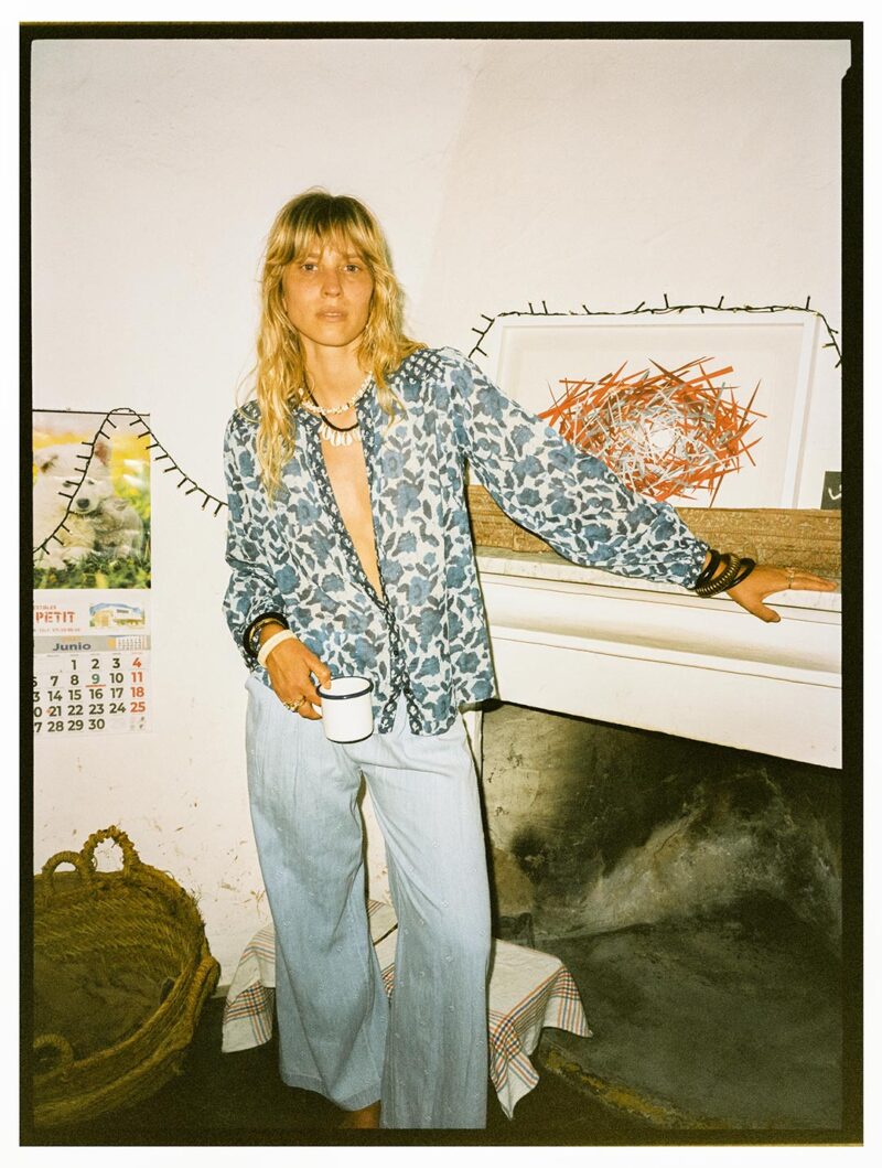 Maison Hotel Beatrice Blouse Blue Lagoon